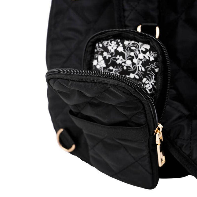 Pickleball Bag Black w/White/Silver Stripe