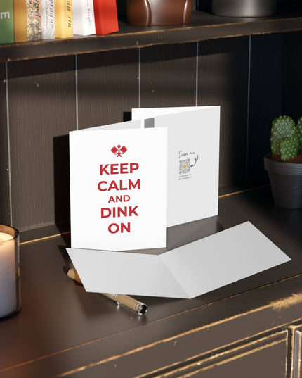 Keep Calm and Dink On Pickleball Greeting Card