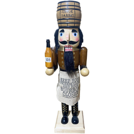 14" Bourbon Barrel Nutcracker