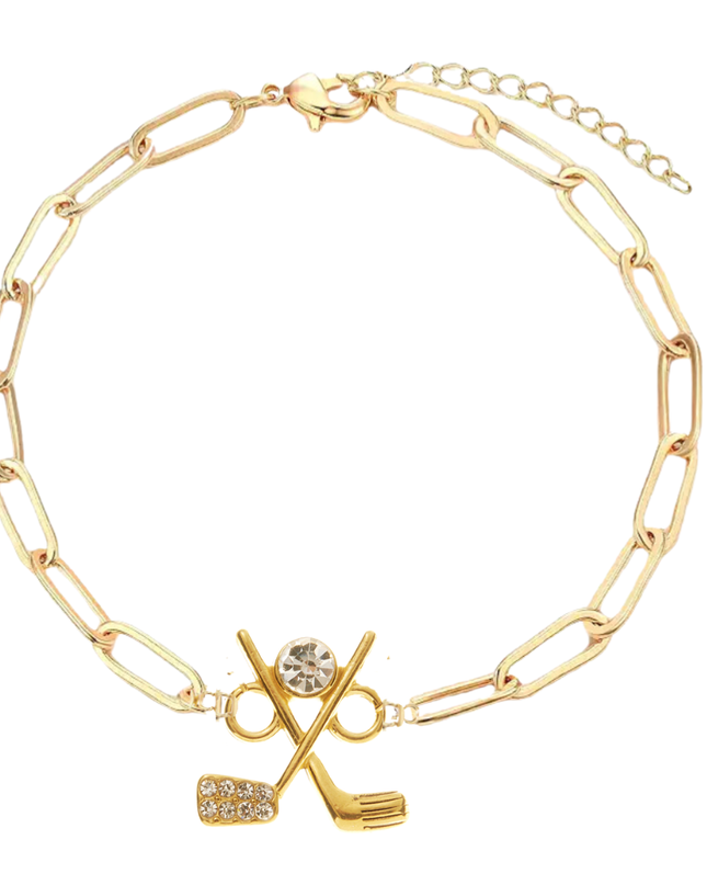 Golf Paperclip Bracelet