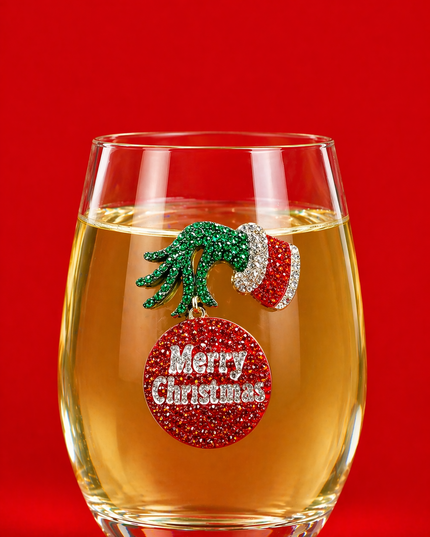 Grumpy Christmas stemless