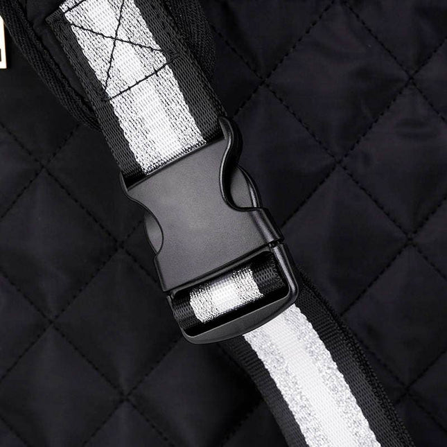 Pickleball Bag Black w/White/Silver Stripe