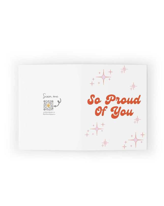 So Proud Of You Pickleball Greeting Card