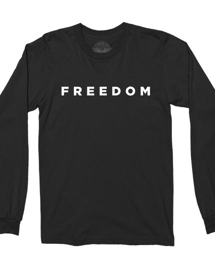 Freedom Long Sleeve Tee Black (Only)