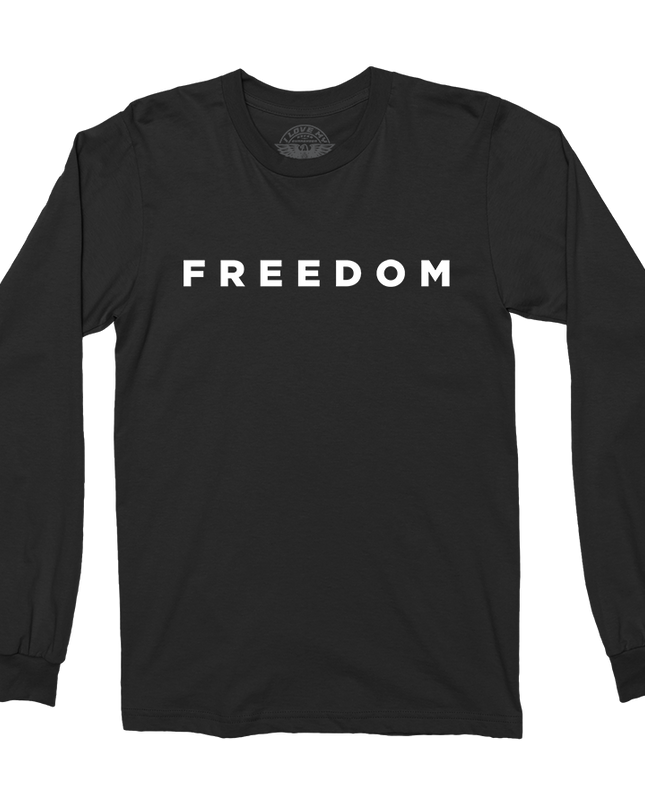 Freedom Long Sleeve Tee Black (Only)