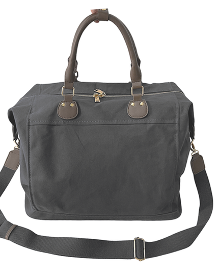 Pickle Ball Mens Canvas Tote Charcoal