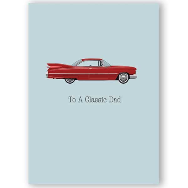 Classic Dad Vintage Car Fathers Day Card