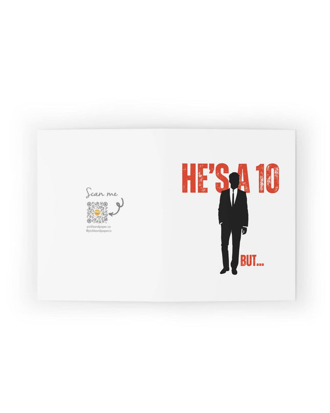 He's a 10 but His DUPR is a 2.5 Pickleball Greeting Card