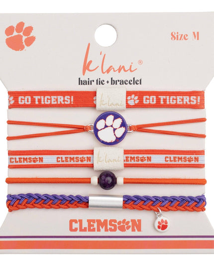 Clemson University Game Day Hair Tie Bracelets