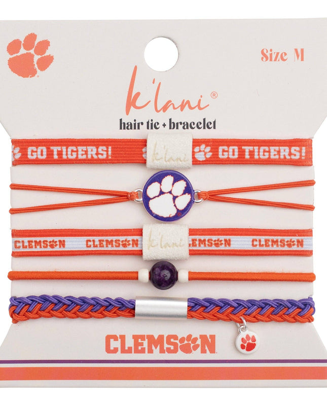 Clemson University Game Day Hair Tie Bracelets