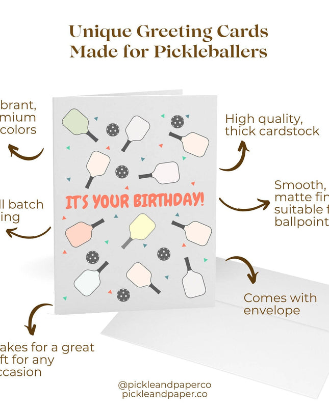 It's Your Birthday Carpe Dink-Em Pickleball Greeting Card