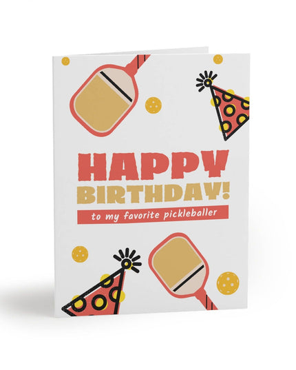 Happy Birthday To My Favorite Pickleballer Greeting Card