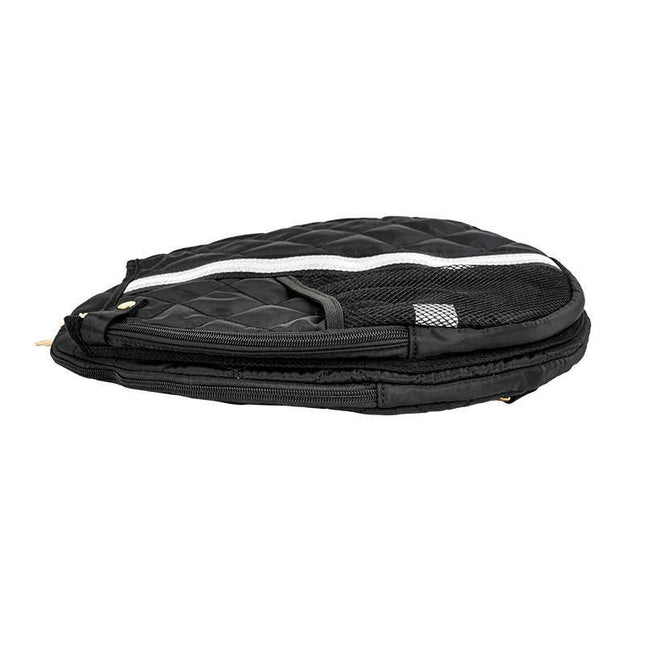 Pickleball Bag Black w/White/Silver Stripe