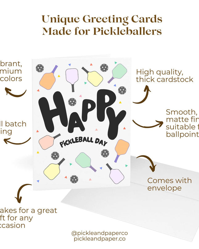 Happy Pickleball Day Greeting Card
