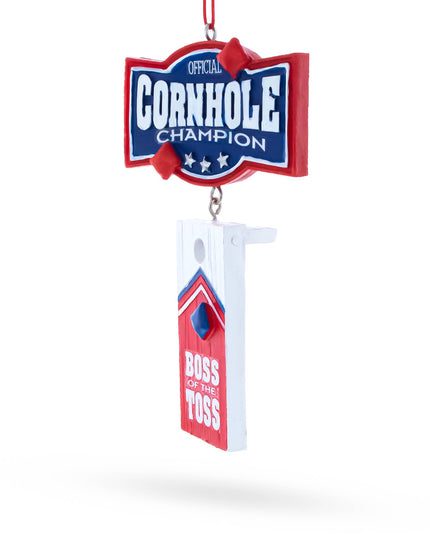 Cornhole Champion Boss of the Toss Resin Ornament