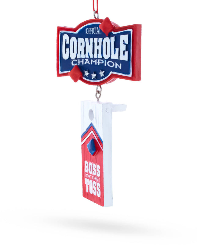 Cornhole Champion Boss of the Toss Resin Ornament