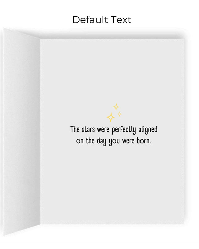 The Stars Were Perfectly Aligned The Day You Were Born Pickleball Greeting Card