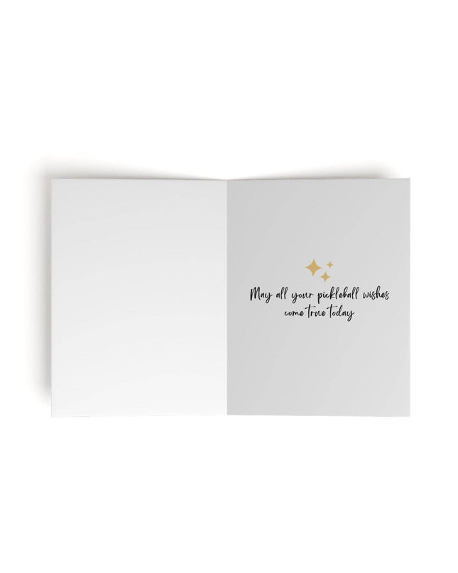 Pickleball Birthday Wishlist Greeting Card