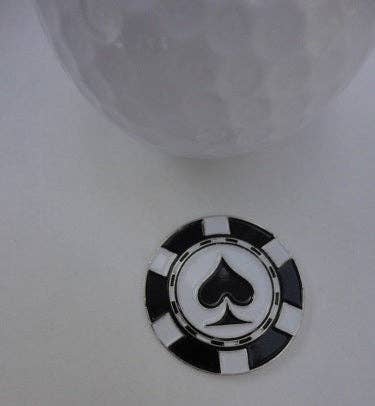 Poker Chip Spades Ball Marker