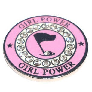Girl Power w/ Crystals Ball Marker