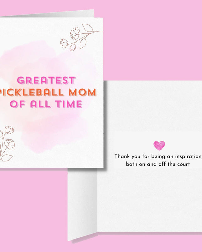 Greatest Pickleball Mom of All Time Greeting Card