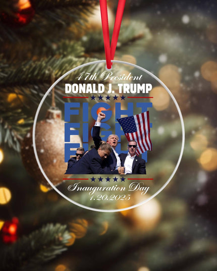 47th President Trump Acrylic Ornament, Election 2024 Gift