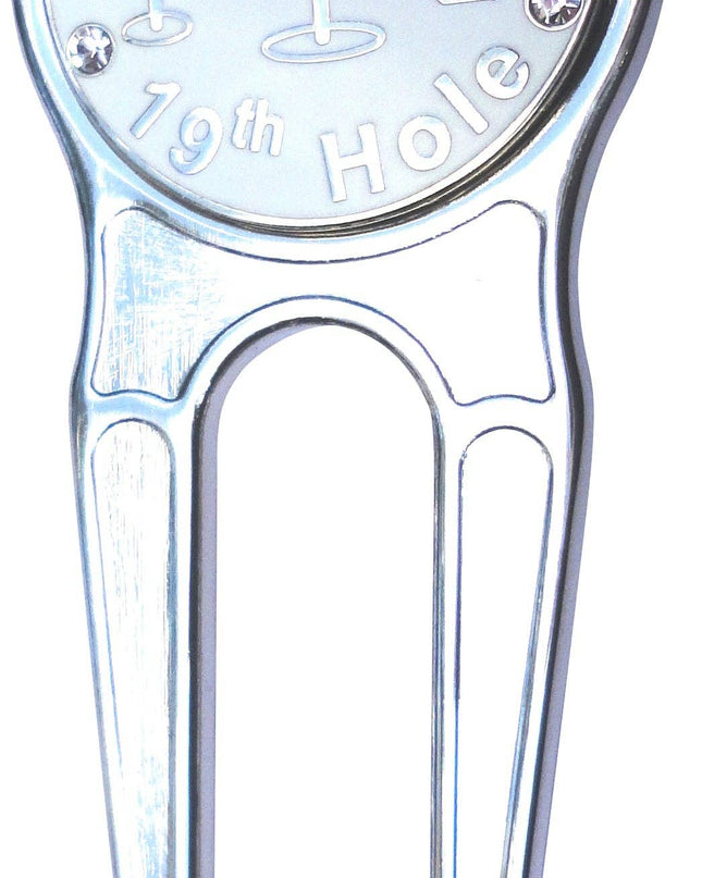 19th Hole w/ Crystals Ball Marker