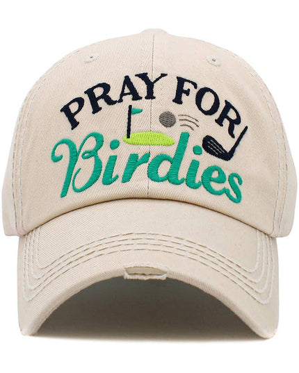 PRAY FOR BIRDIES Vintage Baseball Cap