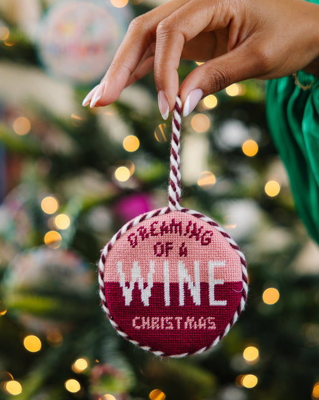 Wine Christmas Ornament