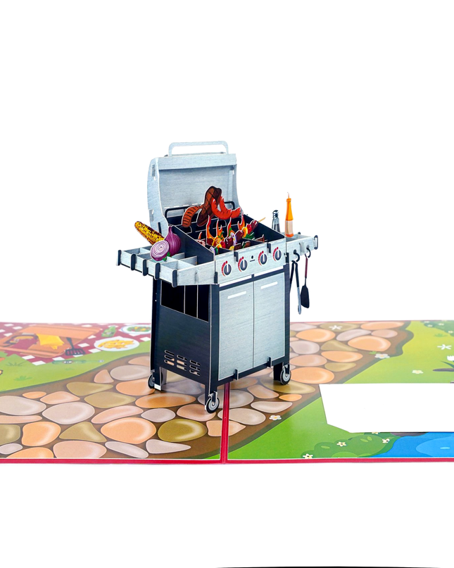 BBQ Pop Up Card