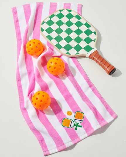 PADDLES STRIPE PICKLEBALL TOWEL