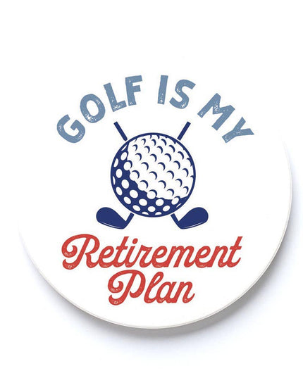 Car Coaster-Golf Is My Retirement Plan