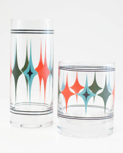 Starlight Diamond Row Vintage Whiskey Cocktail Glass