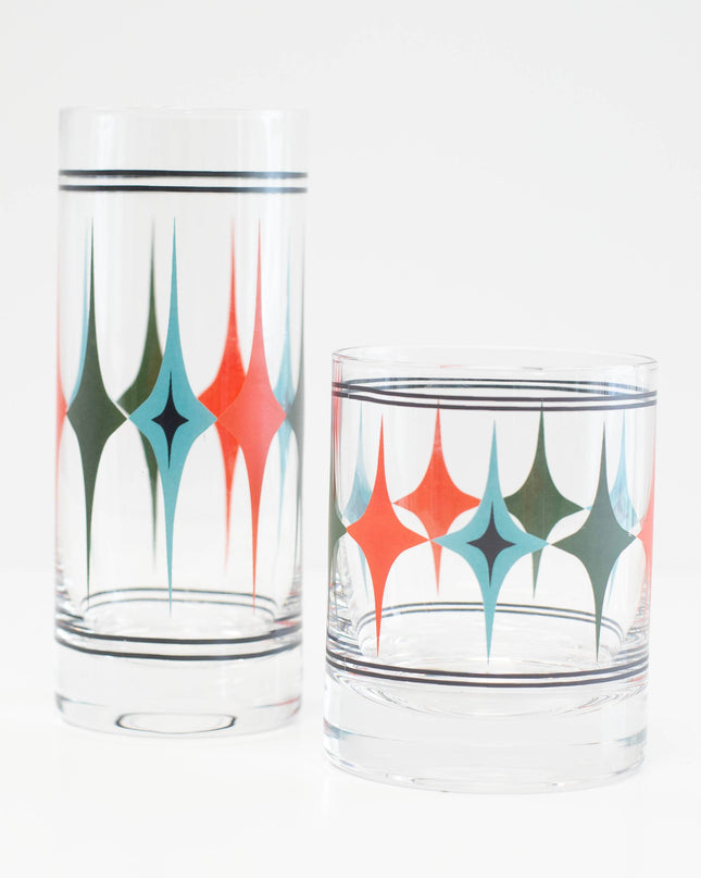 Starlight Diamond Row Vintage Whiskey Cocktail Glass