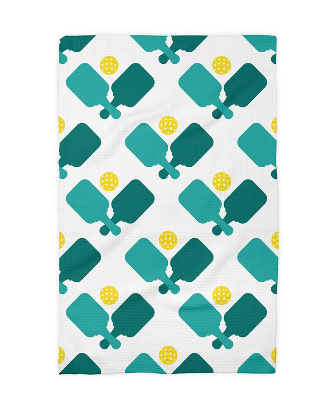 Pickleball Paddle Waffle Towel