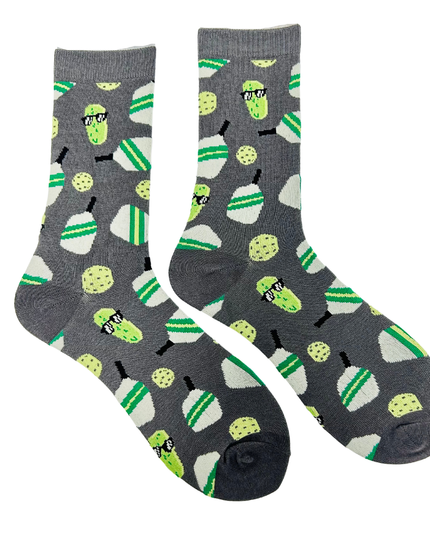 Pickleball Bamboo Socks- Gray