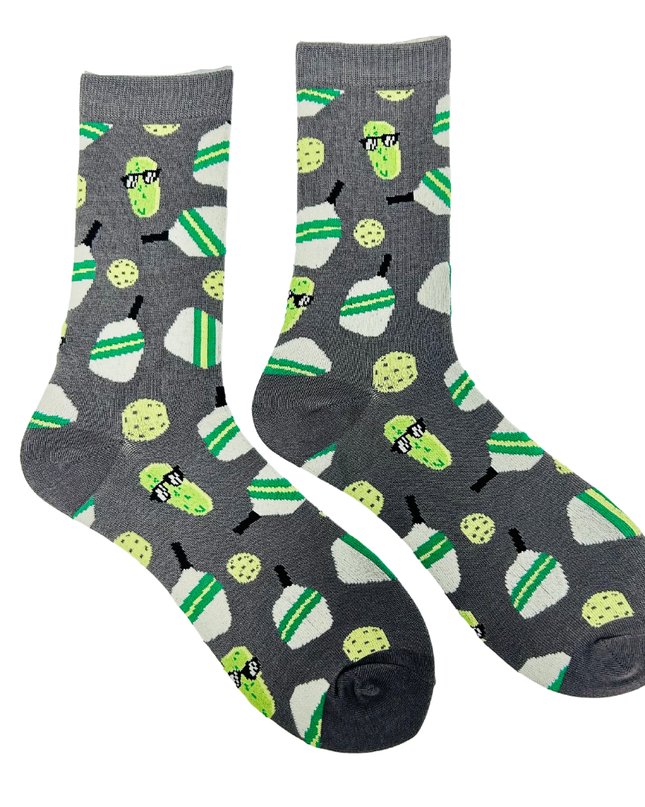 Pickleball Bamboo Socks- Gray
