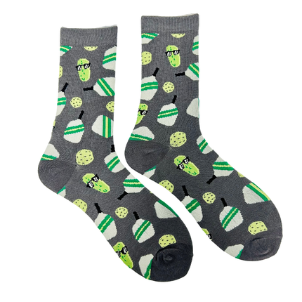 Pickleball Bamboo Socks- Gray
