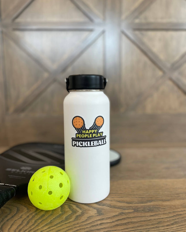Happy People Play Pickleball Vinyl Sticker