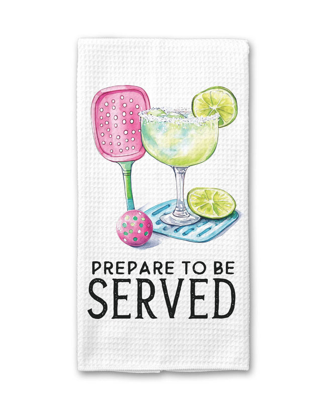 Prepare to be Served Pickleball Waffle Towel