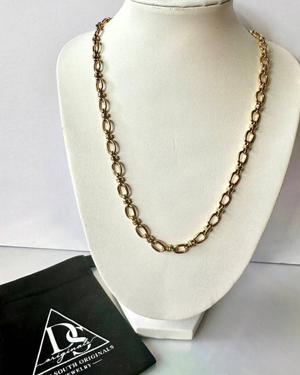 Tri-Oval Link Chain Necklace ~ Mini Links