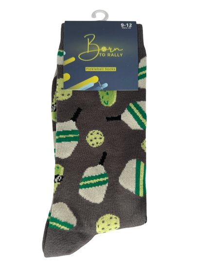 Pickleball Bamboo Socks- Gray