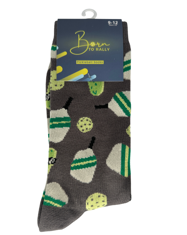 Pickleball Bamboo Socks- Gray