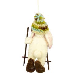 Camp Bunny Felt Ornament