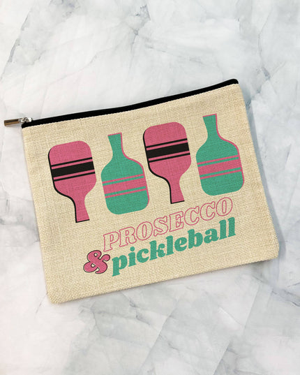 Prosecco & PB Makeup Bag Cosmetic Zip Pouch