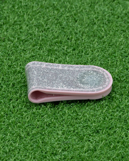 Silver Magnetic Leather Hat Clip