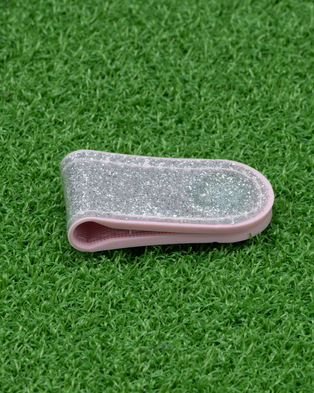 Silver Magnetic Leather Hat Clip
