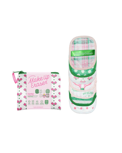 Makeup eraser with packaging on a white background