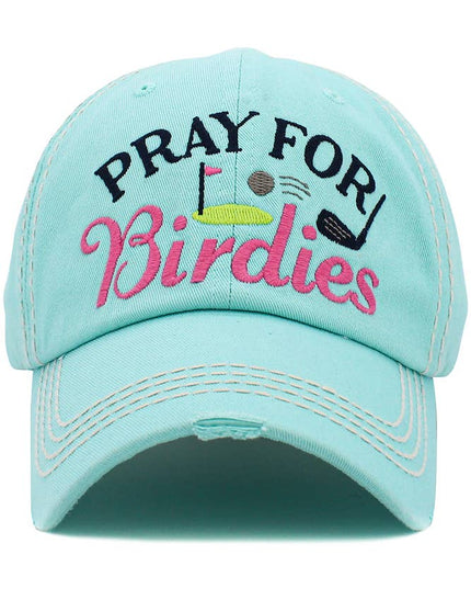 PRAY FOR BIRDIES Vintage Baseball Cap