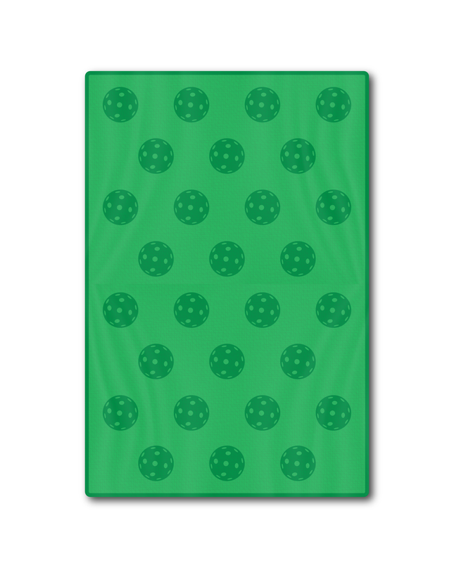 Pickleball Sport Towel - Green - Pickleball Balls